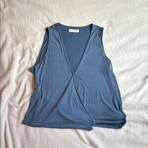 Lucky Brand Deep Blue V-Neck Tank Top